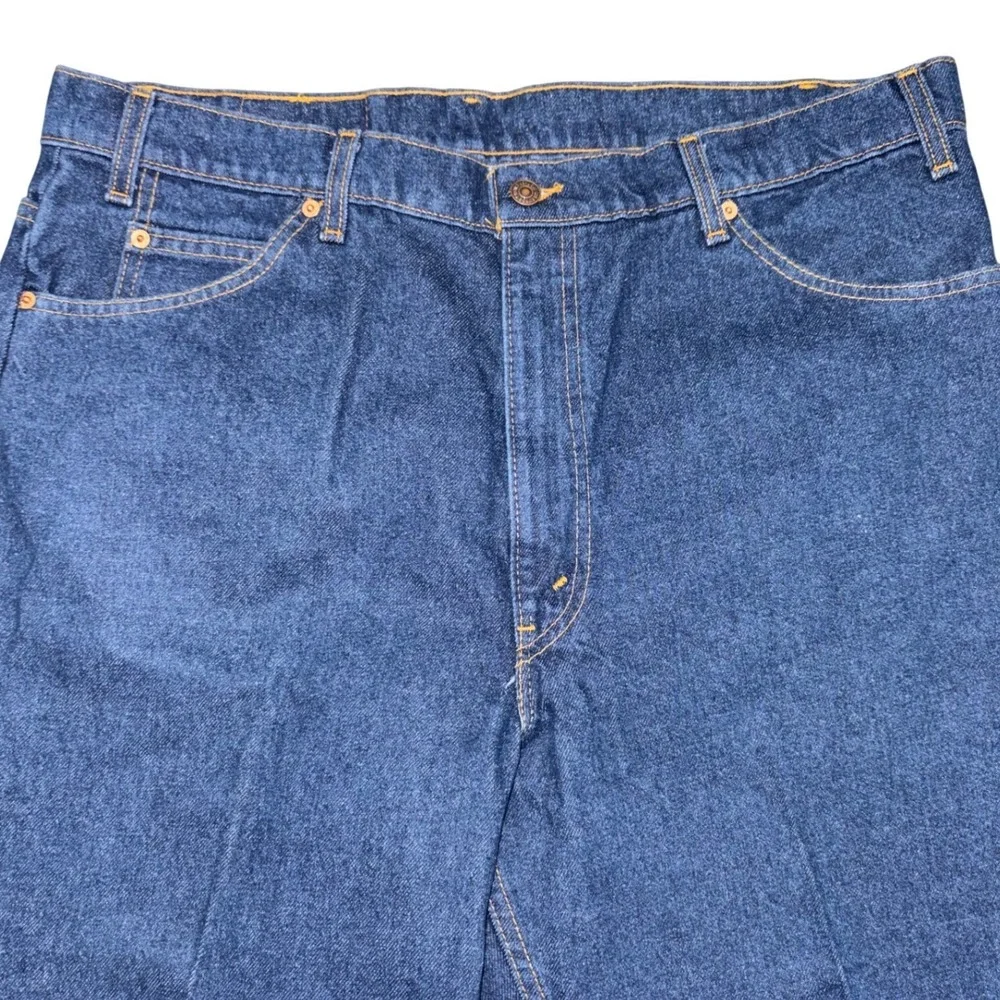 Vintage 1995 Levi's 550 Orange Tab Jeans Mens 40x34 Blue Relaxed Fit Tapered Leg